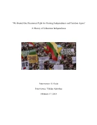A History of Lithuanian Independence Interviewe