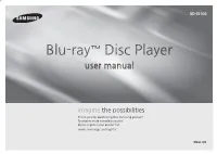 Blu-Ray™ Disc Player User Manual
