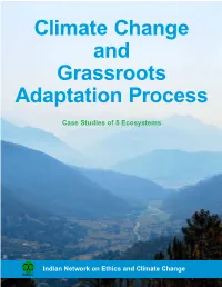 Climate Change and Grassroots Adaptation Process