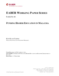 Eaber Working Paper Series