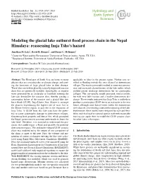 Modeling the Glacial Lake Outburst Flood Process Chain in the Nepal