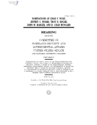 Nominations of Chad F. Wolf, Jeffrey C. Byard, Troy D