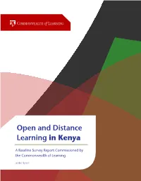 Open and Distance Learning in Kenya