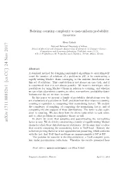 Relating Counting Complexity to Non-Uniform Probability Measures