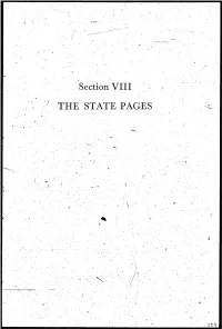 Section VIII the STATE PAGES