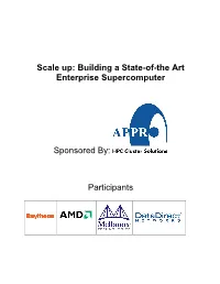 Building a State-Of-The Art Enterprise Supercomputer