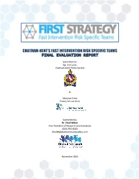 Chatham-Kent's Fast Intervention Risk Specific