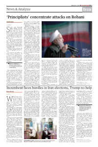 'Principlists' Concentrate Attacks on Rohani