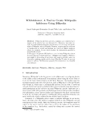 A Tool to Create Wikipedia Infoboxes Using Dbpedia