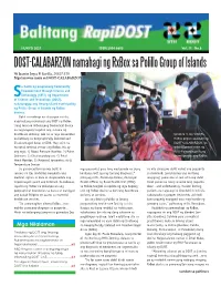 DOST-CALABARZON Namahagi Ng Rxbox Sa Polillo Group of Islands Ni Jasmin Joyce P