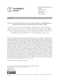 The Role of Recessive Inheritance in Early-Onset Epileptic Encephalopathies: a Combined Whole-Exome Sequencing and Copy Number Study