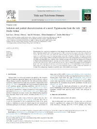 Ticks and Tick-Borne Diseases 11 (2020) 101501