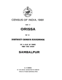 Village and Townwise Primary Census Abstract, Sambalpur, Part-B