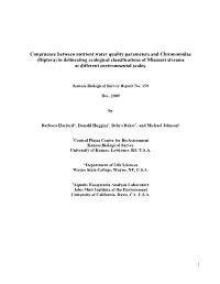 Diptera) in Delineating Ecological Classifications of Missouri Streams at Different Environmental Scales