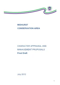 Midhurst Conservation Area Character Appraisal and Management Proposals