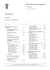 Plenarprotokoll