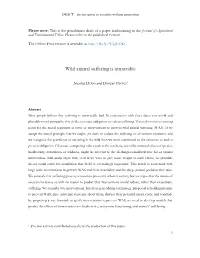 Wild Animal Suffering Is Intractable