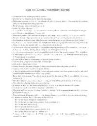 BLECHER • All Numbers Below Are Integers, Usually Positive. • Read Up