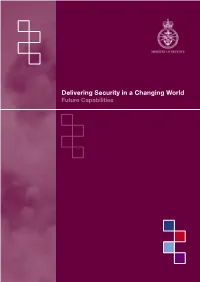 Delivering Security in a Changing World Future Capabilities