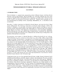Endocrine Module (PYPP 5260), Thyroid Section, Spring 2002