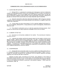 Method 4015: Screening for 2,4-Dichlorophenoxyacetic Acid By