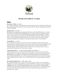 Year of Ursula Book List