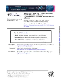 Adhesion Transendothelial Migration Without Affecting VCAM-1 Inhibits