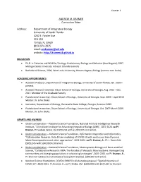 ANDREW M. KRAMER Curriculum Vitae Address