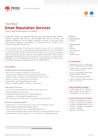 Email Reputation Services Stops Email Threats Before the Gateway
