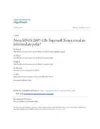 Nova M31N 2007-12B: Supersoft X-Rays Reveal an Intermediate Polar?