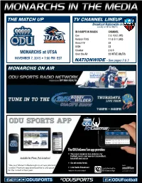 The Match up Tv Channel Lineup Monarchs On