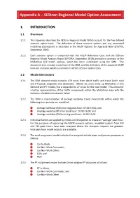 Appendix a – Sestran Regional Model Option Assessment