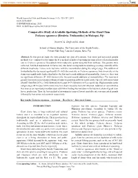 Comparative Study of Available Spawning Methods of the Giant Clam Tridacna Squamosa [Bivalvia: Tridacnidae] in Makogai, Fiji