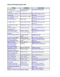 Library Full Listing Sorted by Title