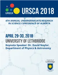 Undergraduate Science Research in Alberta