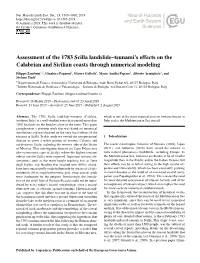 Assessment of the 1783 Scilla Landslide–Tsunami's Effects on The