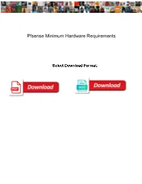 Pfsense Minimum Hardware Requirements