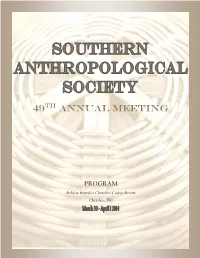 SAS Program 2014 Cherokee NC