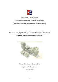 Structured Products: Overview and Performance”
