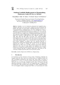 Studying Landslide Displacements in Megamendung (Indonesia) Using GPS Survey Method