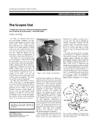 The Scopes Trial