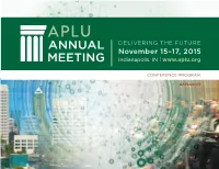 Annual Meeting Final Program 2015