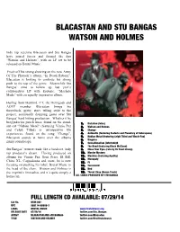Blacastan and Stu Bangas Watson and Holmes