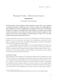 Moniuszko's Halka – a Return to the Sources1