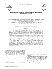 The Influence of Assimilating Dropsonde Data on Typhoon Track