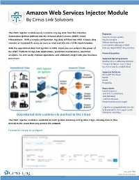 Amazon Web Services Injector Module by Cirrus Link Solutions