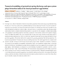 Numerical Modelling of Permafrost Spring Discharge and Open-System Pingo Formation Induced by Basal Permafrost Aggradation Mikkel T