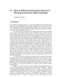 On the Process of New Dialect Formation