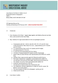 Opening Statement for Hearing Commencing on 4Th February 2019 - CHECK AGAINST DELIVERY ​ ​ ______
