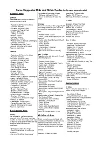 Some Suggested Ride and Stride Routes ( Mileages Approximate)